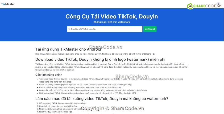 Source code get link tiktok,source code git link douyin,chia se code get link tiktok,code get link tiktok reactjs,code api get link tiktok php